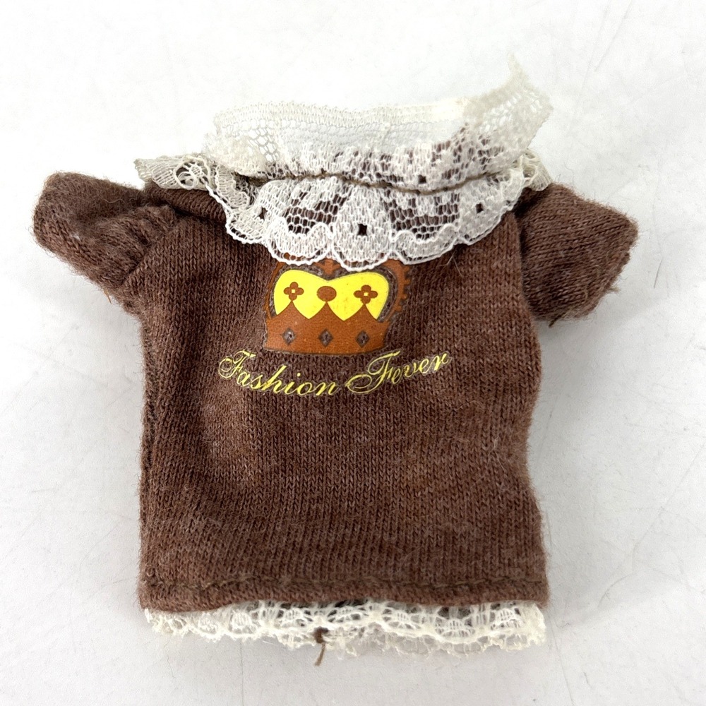 Barbie Doll Fashion‎ Fever My Scene Brown Crown Top Only Rare Y2K